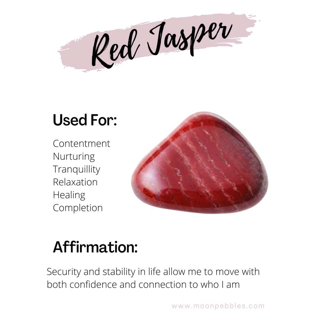 Healing Properties of Red Jasper | Crystal Live Sales | Crystal Subscription Box Australia | Moon Pebbles