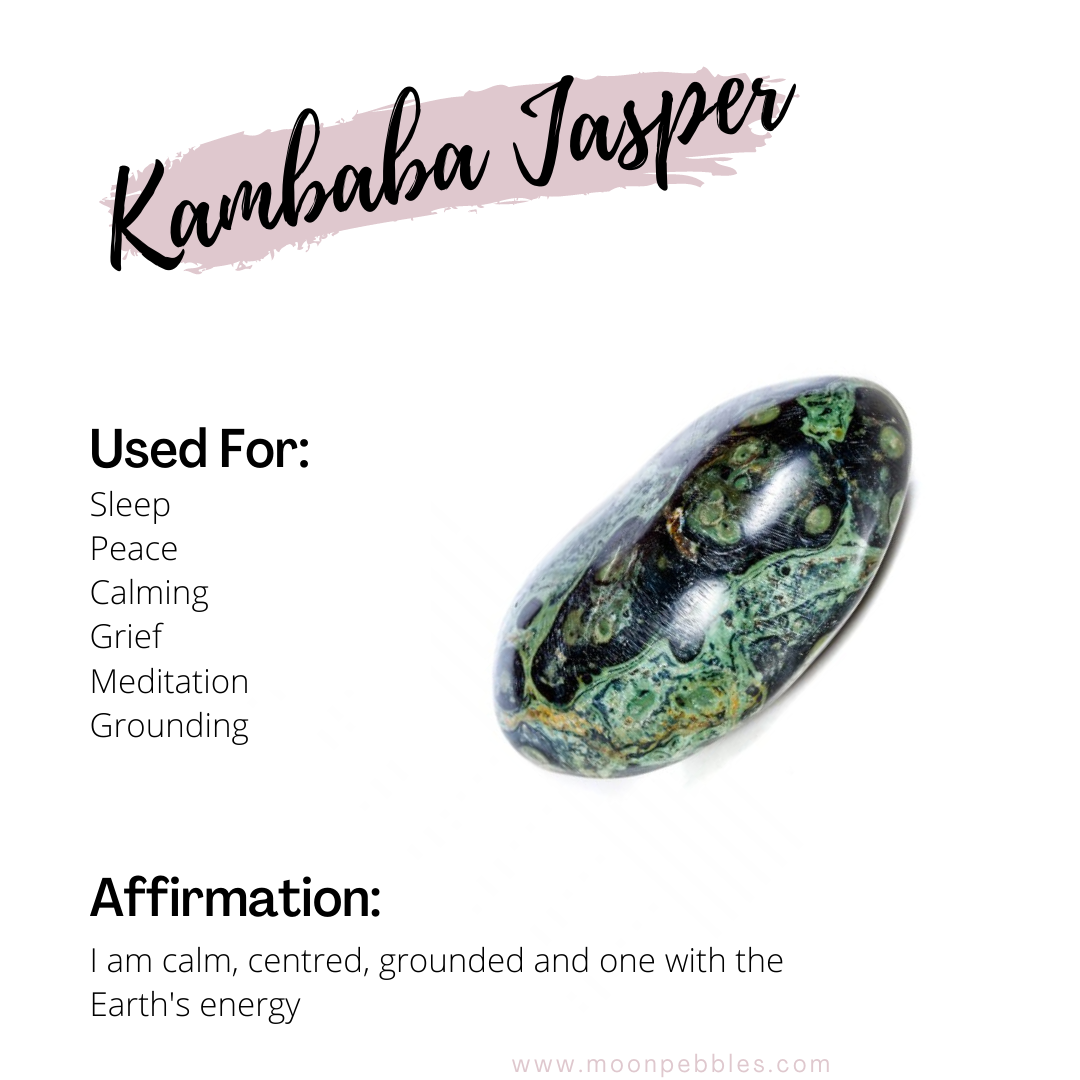 Kambaba Jasper | Crystals for a good night sleep | Crystal Subscription Box Australia | Moon Pebbles
