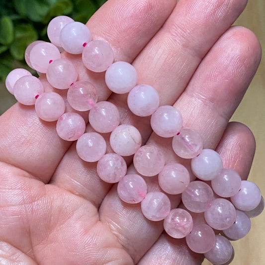 Rose Quartz Bead Bracelet - 8mm