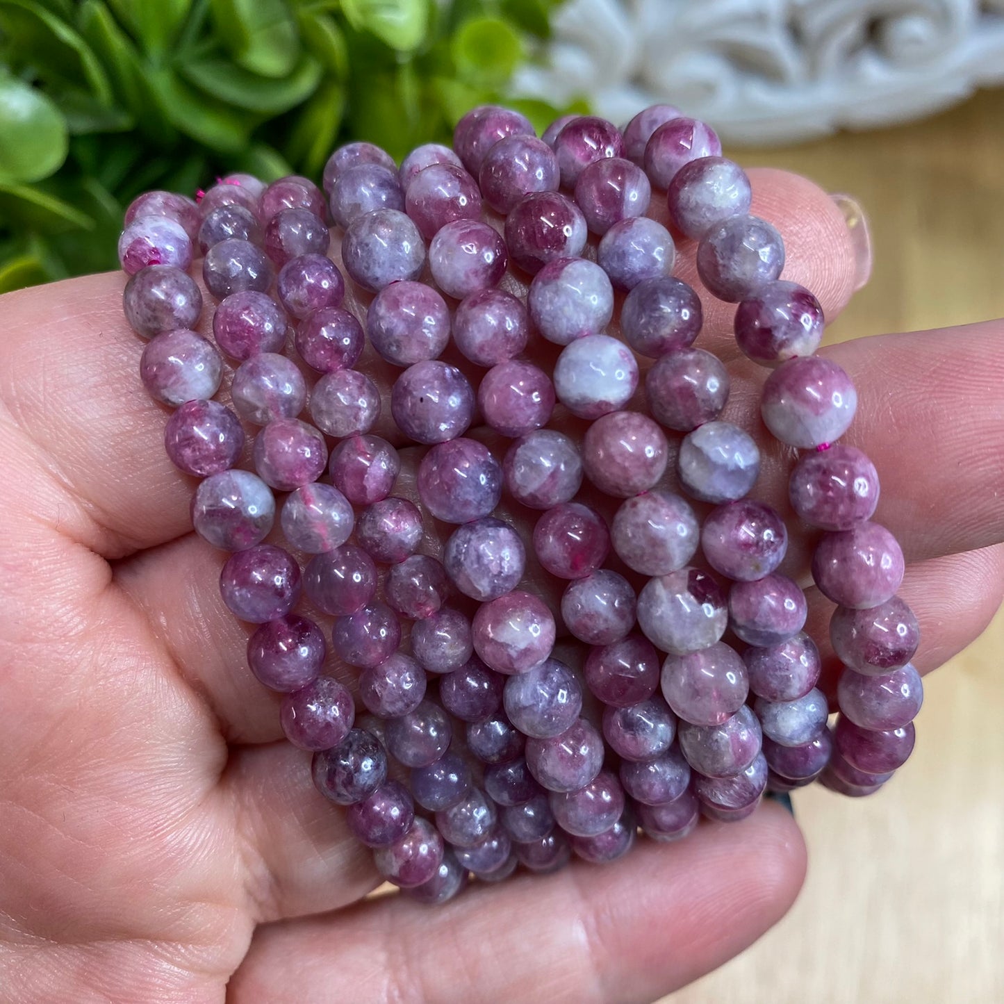 Unicorn Stone Bead Bracelet - 6mm