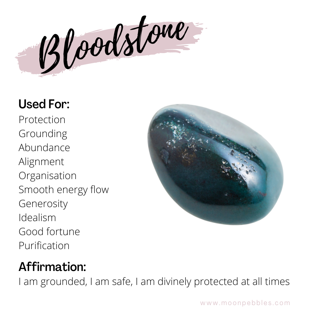Healing Properties of Bloodstone | Crystal Subscription Box Australia | Moon Pebbles
