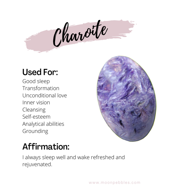 Healing Properties of Charoite - | Moon Pebbles