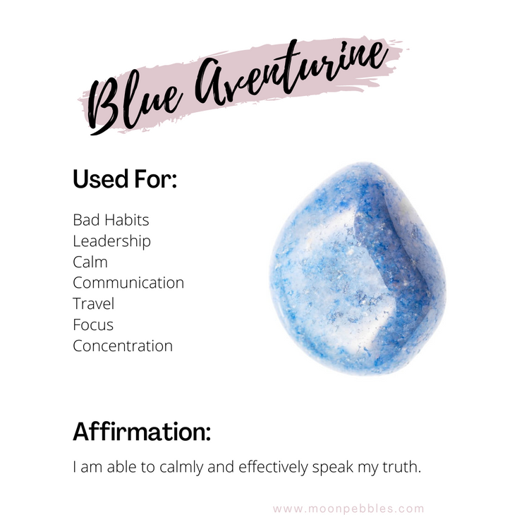 Healing Properties of Blue Aventurine – Moon Pebbles