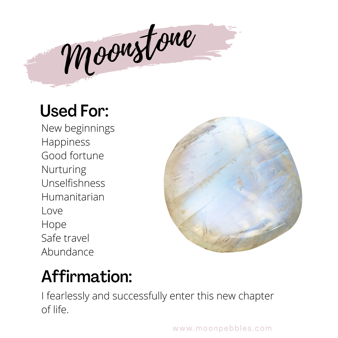 Black and white moonstone meaning deals
