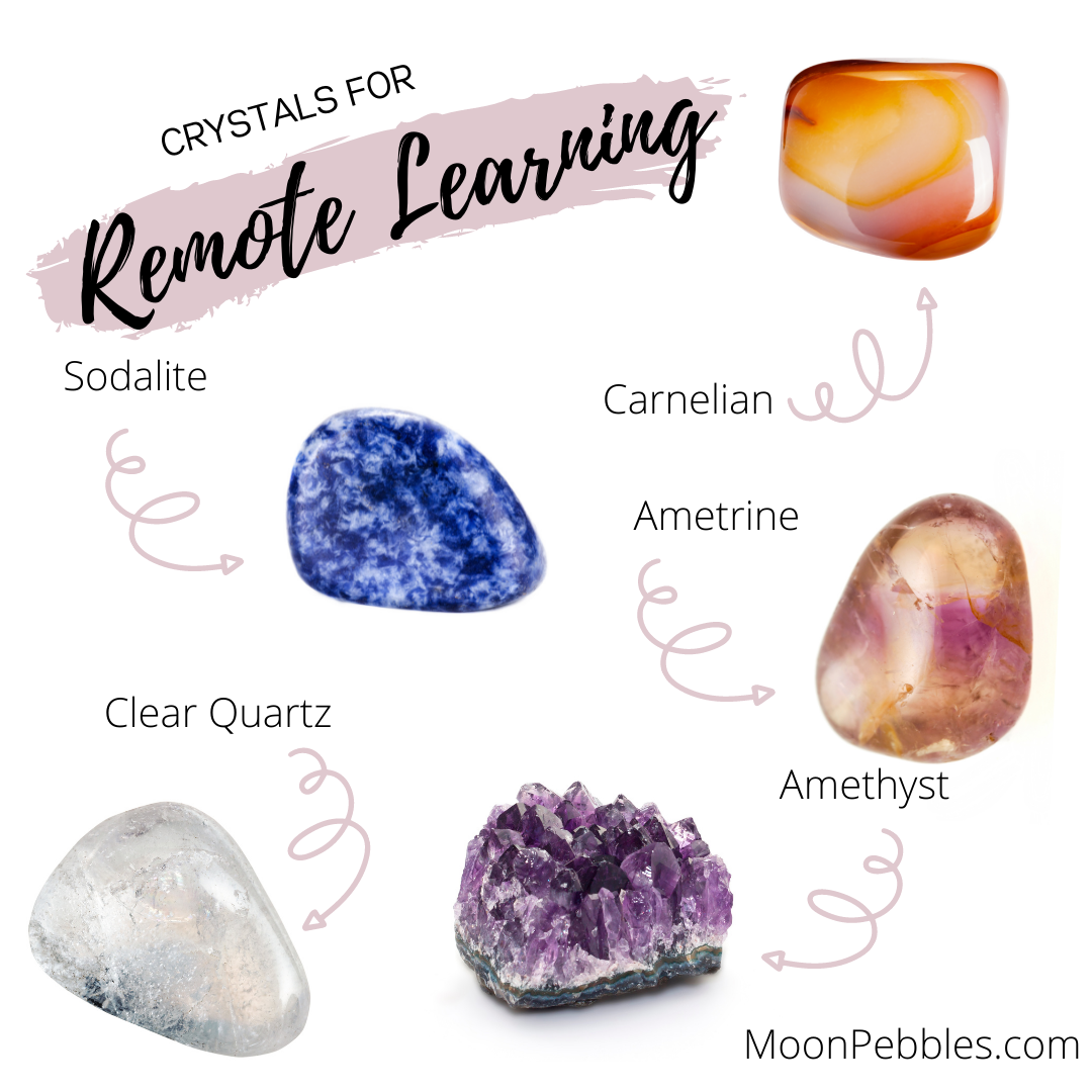 Crystals For Remote Learning – Moon Pebbles