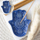 Hand of Hamsa Incense Holder and Trinket Dish