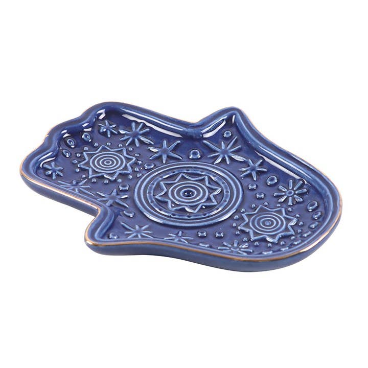 Hand of Hamsa Incense Holder and Trinket Dish