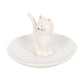 Sitting White Cat Face Trinket Dish