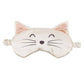 White Cat Face Satin Sleep Mask