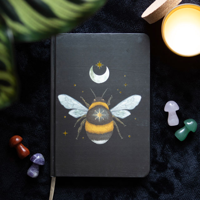 Dark Forest Collection: Forest Bee A5 Notebook