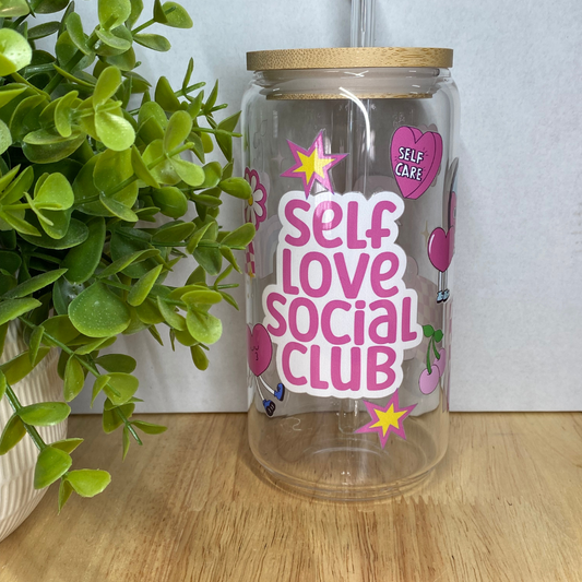 Glass Tumbler - Self Love Social Club