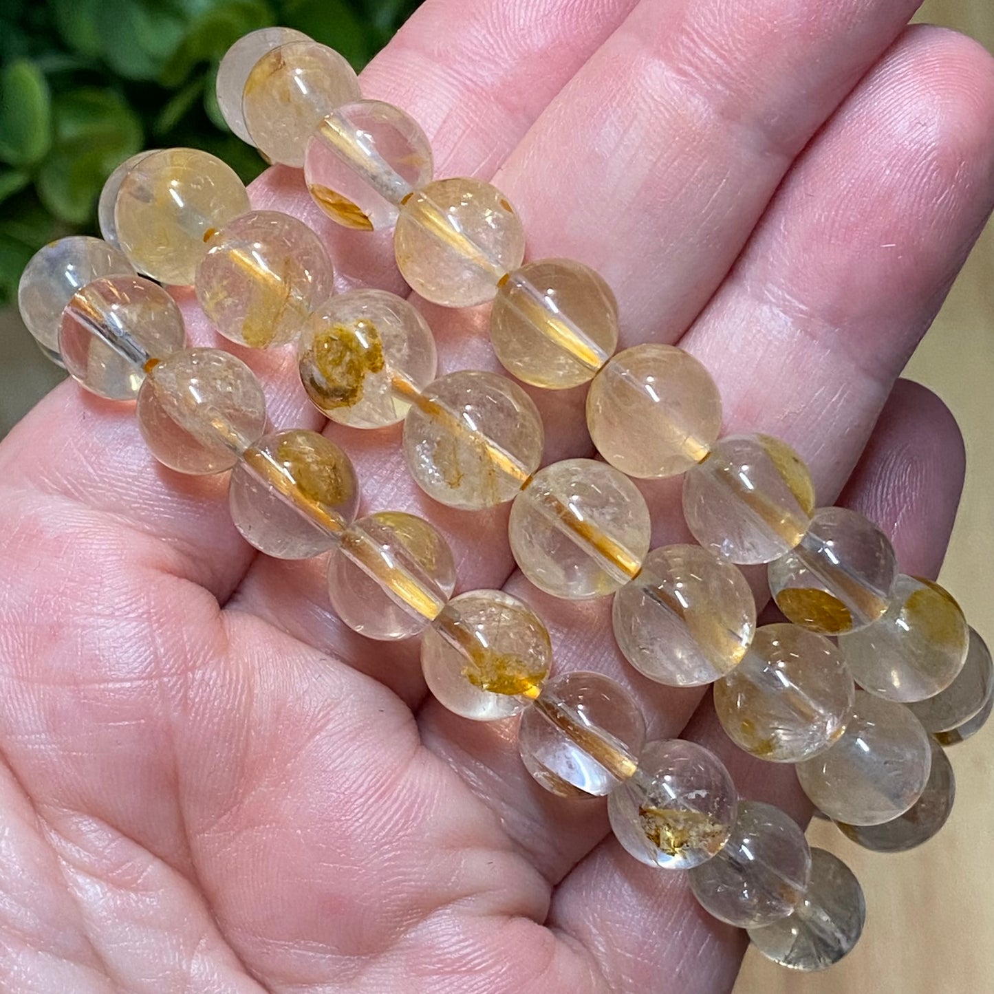 Golden Healer 10mm Bead Bracelet - Manifestation, Happiness and Comfort
