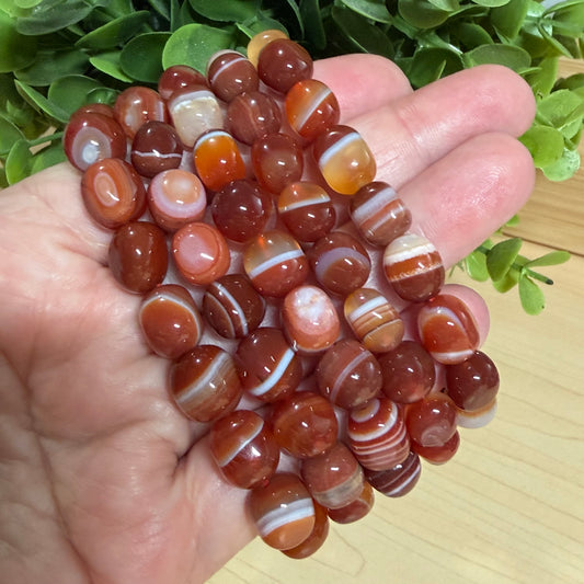 Carnelian Pebble Bracelet