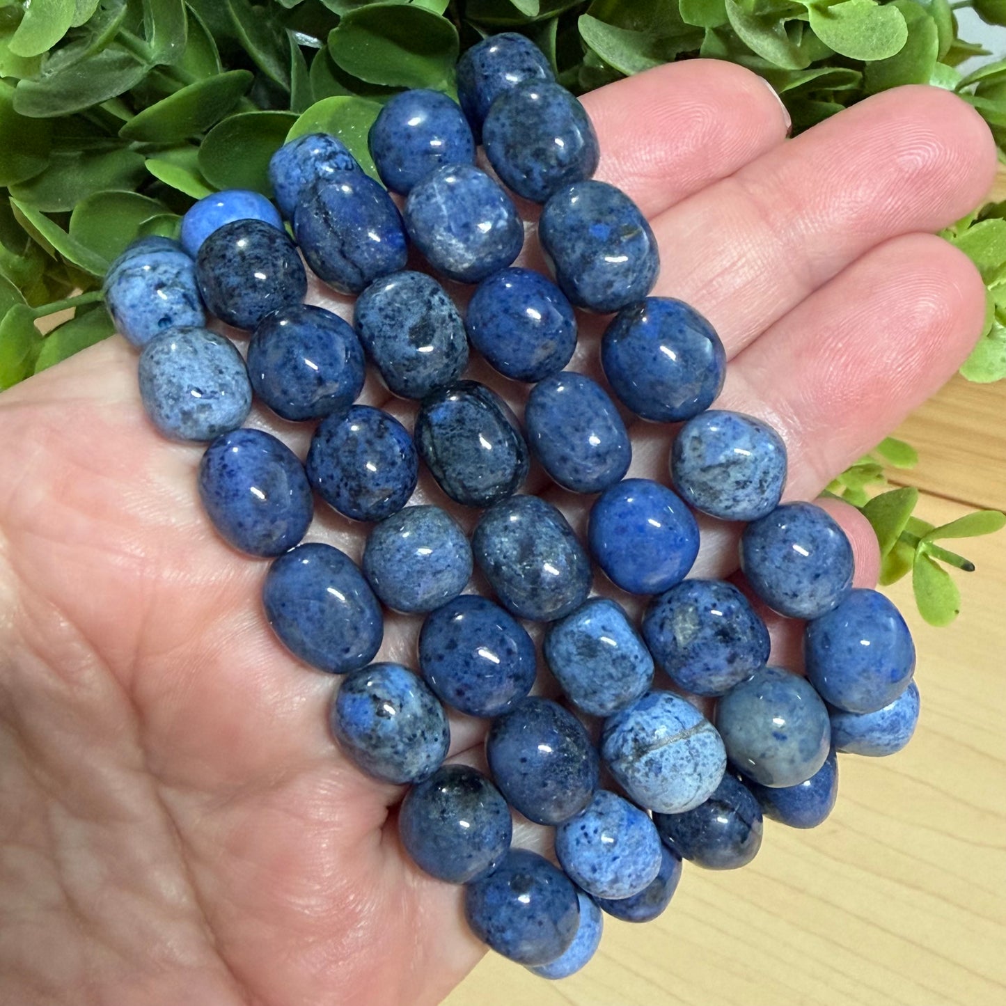 Dumorterite Pebble Bracelet