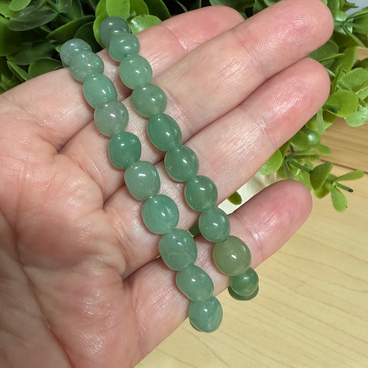Green Aventurine Pebble Bracelet
