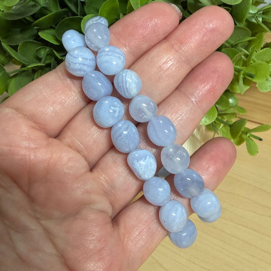Blue Lace Agate Pebble Bracelet