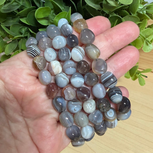 Botswana Agate Pebble Bracelet