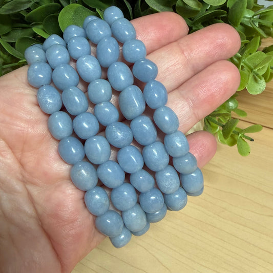 Angelite Pebble Bracelet