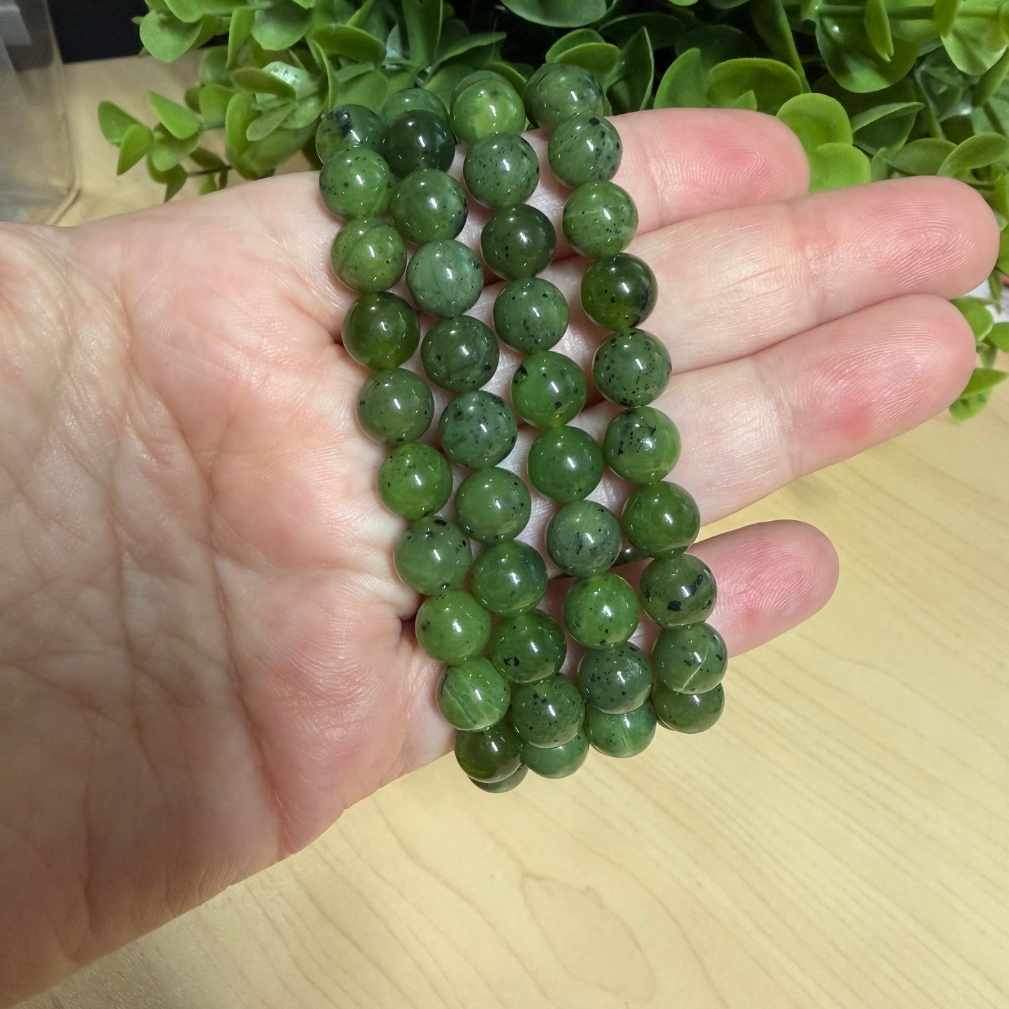 Canadian Jade Bead Bracelet - 8mm
