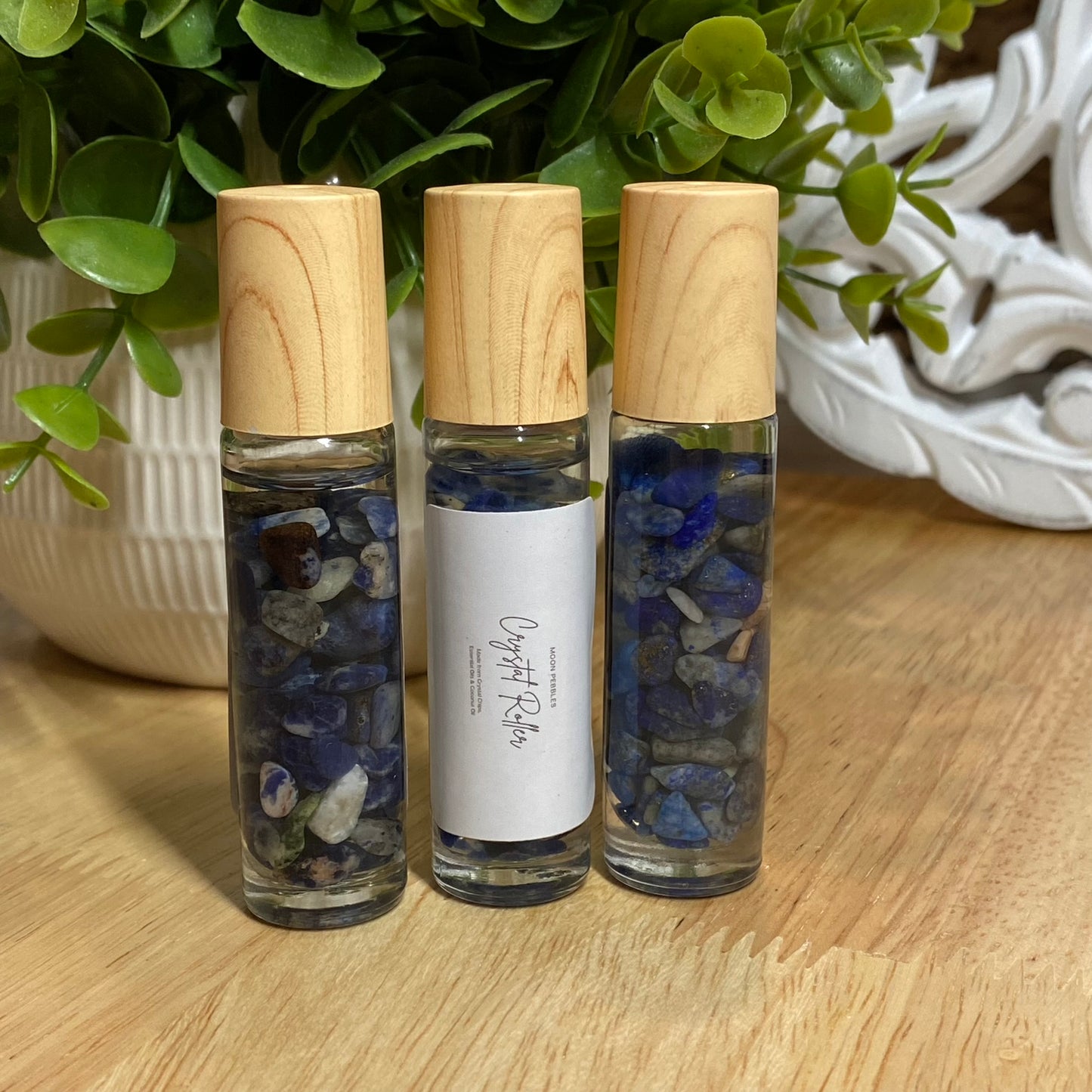 Crystal Infused Essential Oil Roller - Tranquility