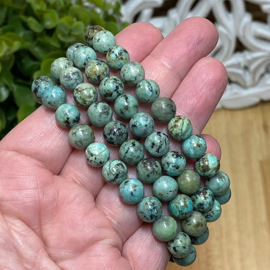 Turquoise Bead Bracelet - Protection, Depression and Friendship