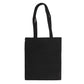 Black Folk Floral Polycotton Tote Bag
