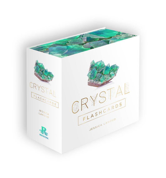Crystal Flashcards: 50 Full-Color Cards With Metal Ring-Hold