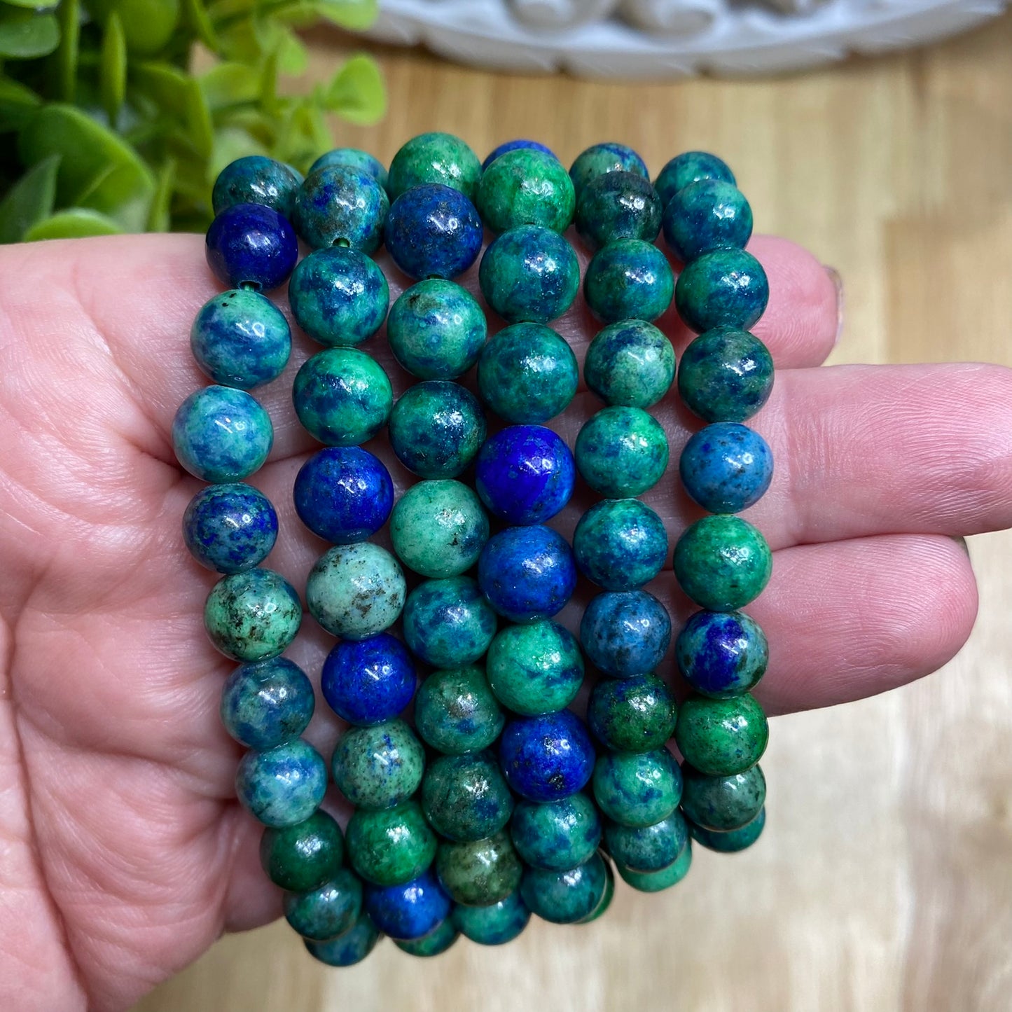 Azurite Bead Bracelet - Inspiration, Compassion and Intuition