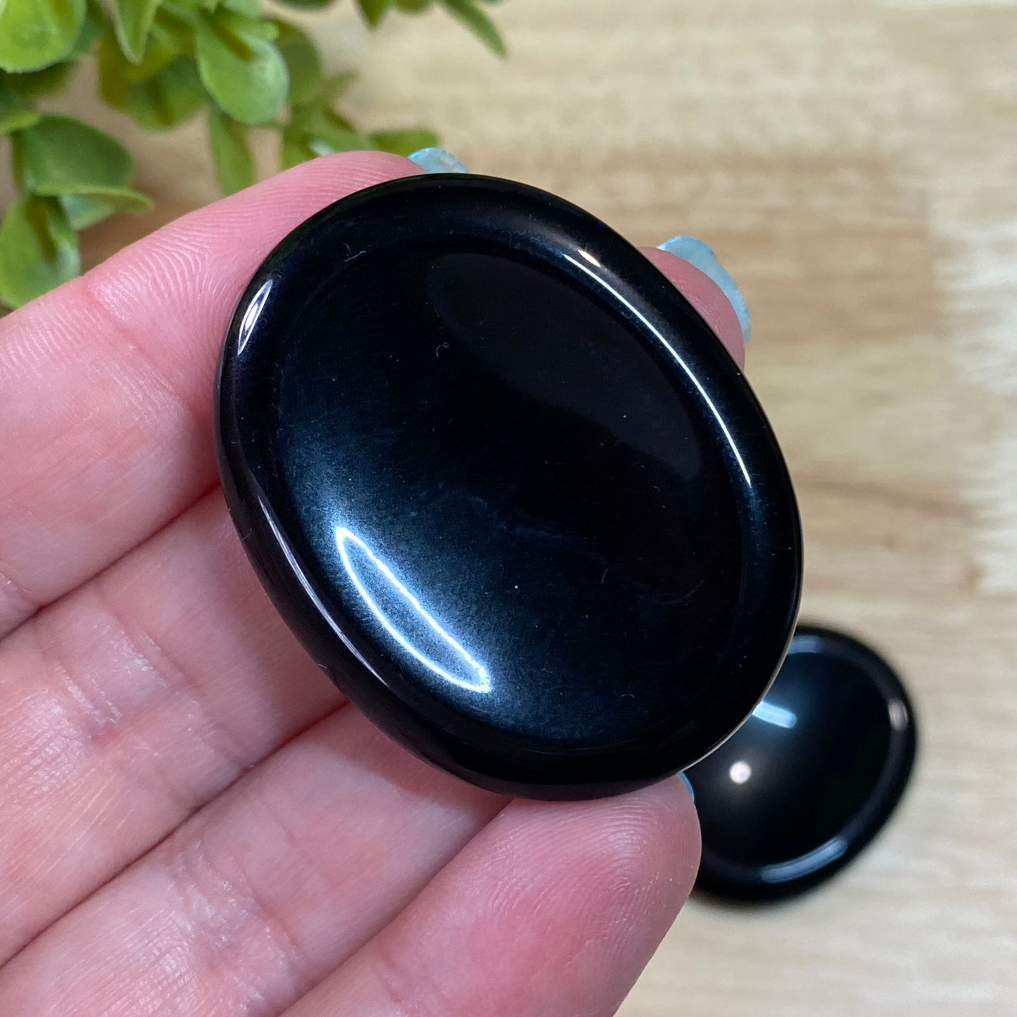 Black Obsidian Worry Stone