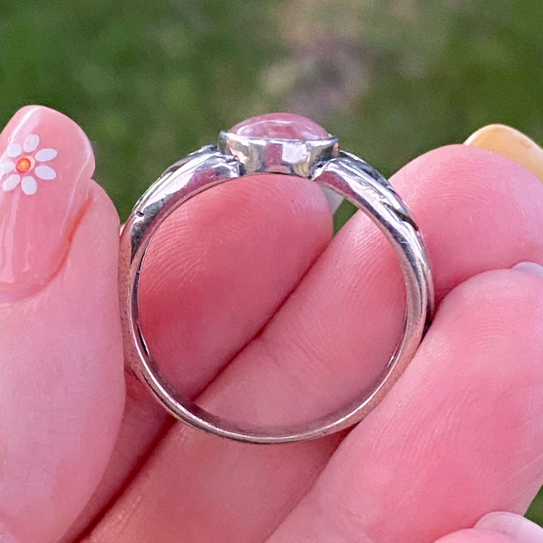 Rhodochrosite ring store